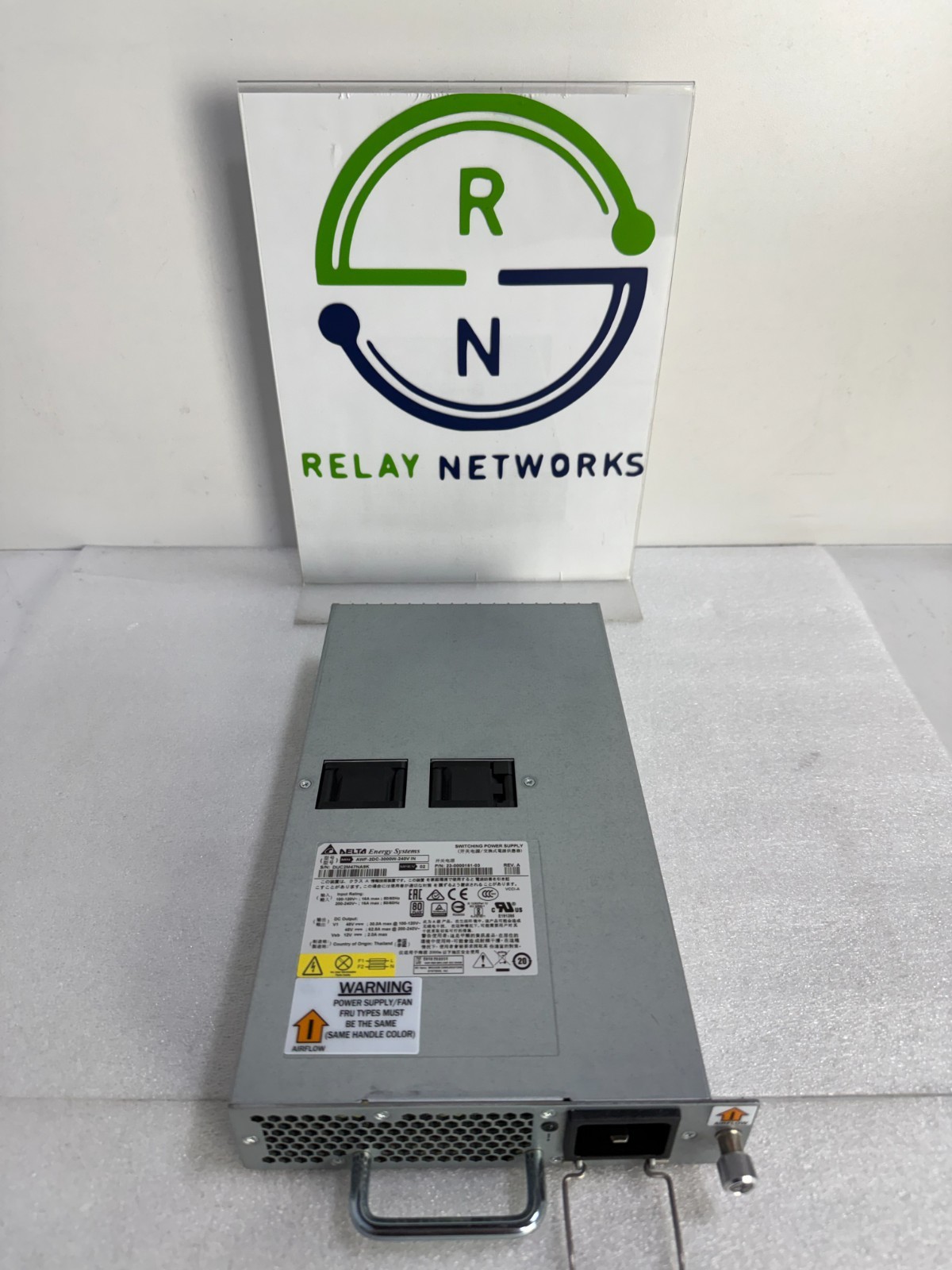 Brocade X6-8, X6-4 23-0000161 / AWF-2DC-3000W-240V  Power Supply. RTF Airflow