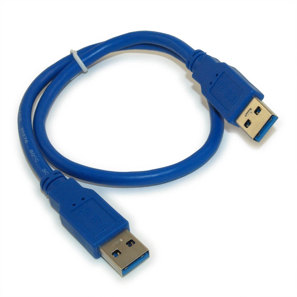 6inch USB 3.2 Gen 2 SUPERSPEED 10Gbps Type A Male to A Male Cable  BLUE
