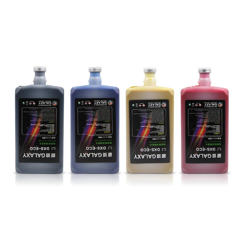 4*1000ML/Bottle Galaxy DX5 Tinta Eco Solvent Ink For Epson DX4 DX5 DX6 DX7