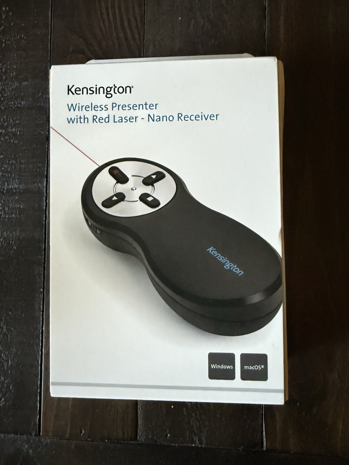 Kensington Red Laser Pointer Wireless Presenter w USB Nano Receiver K33272WW NEW