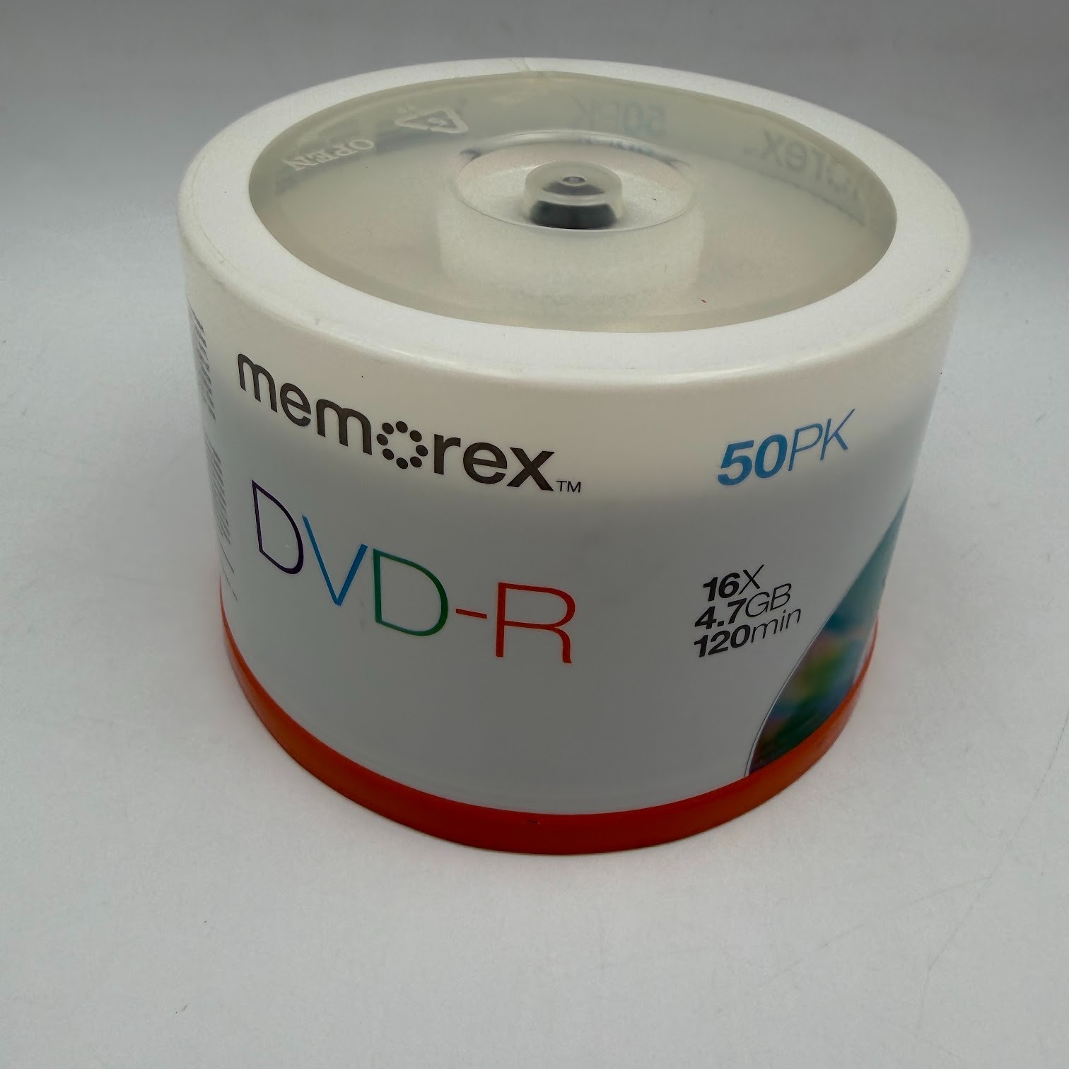 50 Pack Memorex DVD-R 16X 4.7GB 120 min Spindle Blank Disc Sealed