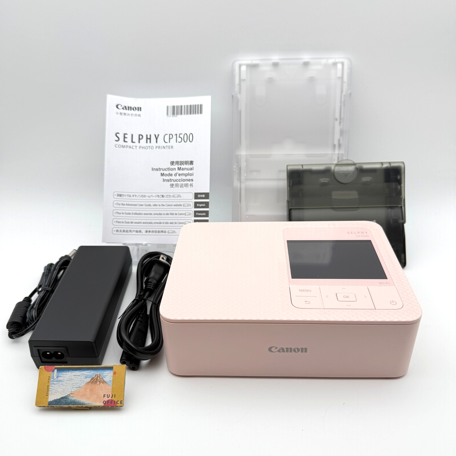 Canon SELPHY CP1500 Compact Photo Printer Pink Wi-Fi With Box From Japan