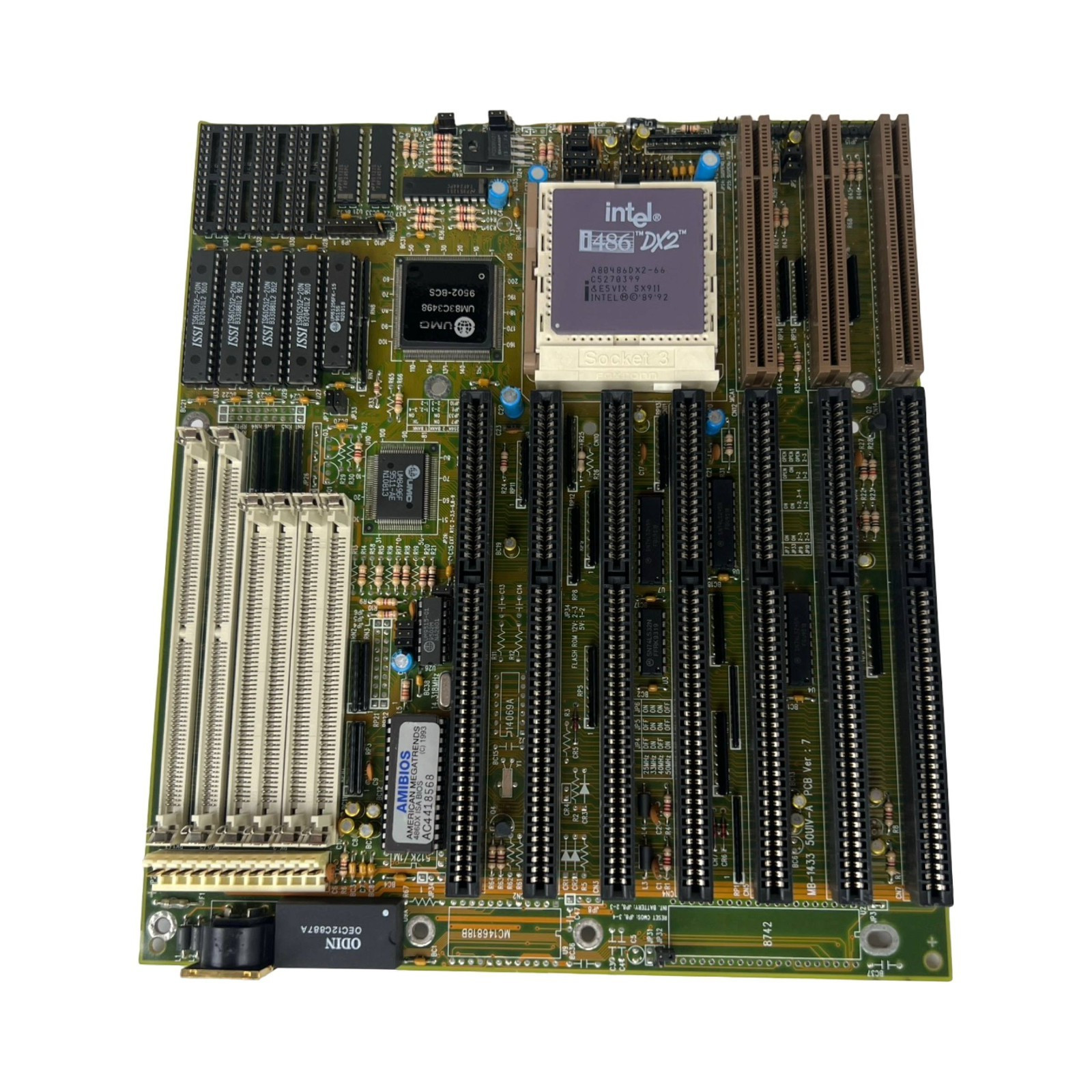 Vintage American Megatrends Intel i486DX2 ISA Bios Amibios Motherboard