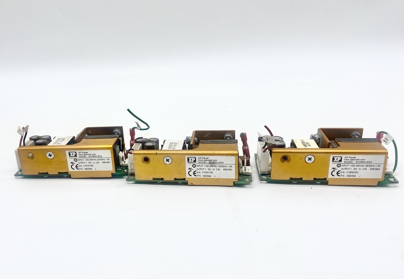 LOT OF 3 XP POWER ECM60US24 60W AC/DC POWER SUPPLY #