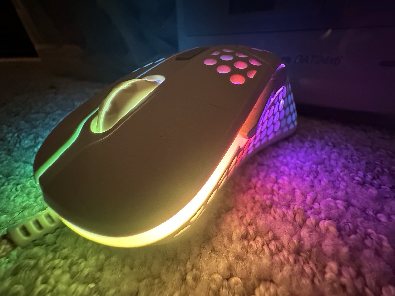 Xtrfy Gaming Mouse XG-M4-RGB Wired-6' White Used Tested