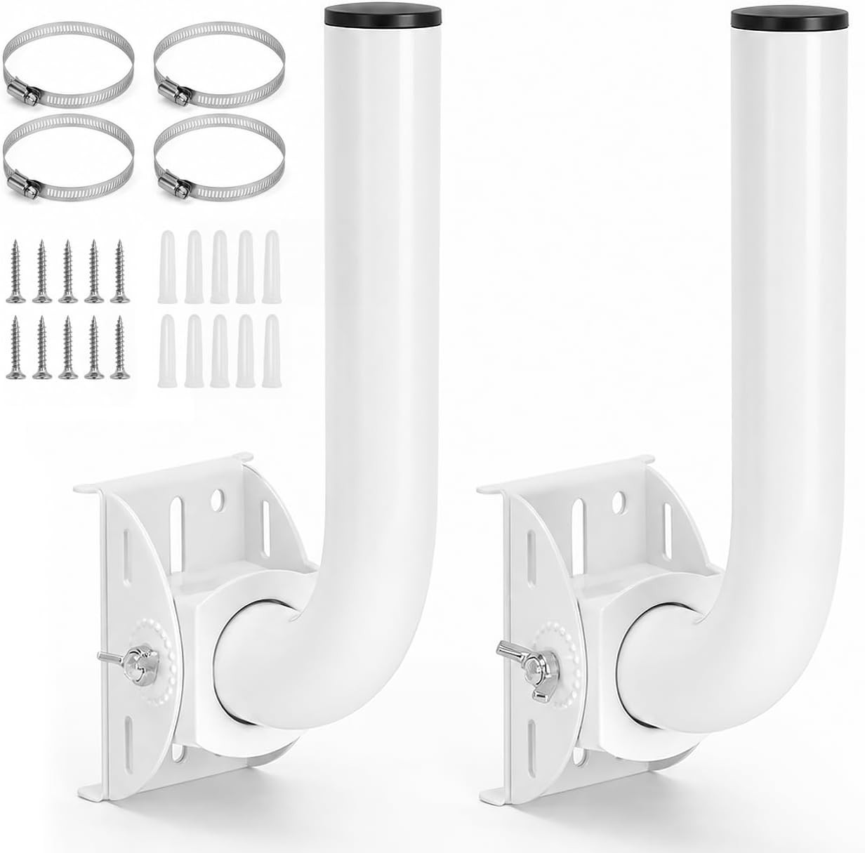 2 Pack Universal Wireless Bridge Bracket Mount Adjustable Antenna J-Pole