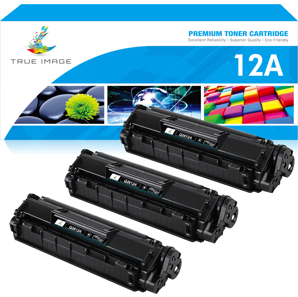 Q2612A 12A Toner Compatible with HP LaserJet 1018 1020 1022 Ink - 3 PACK Black
