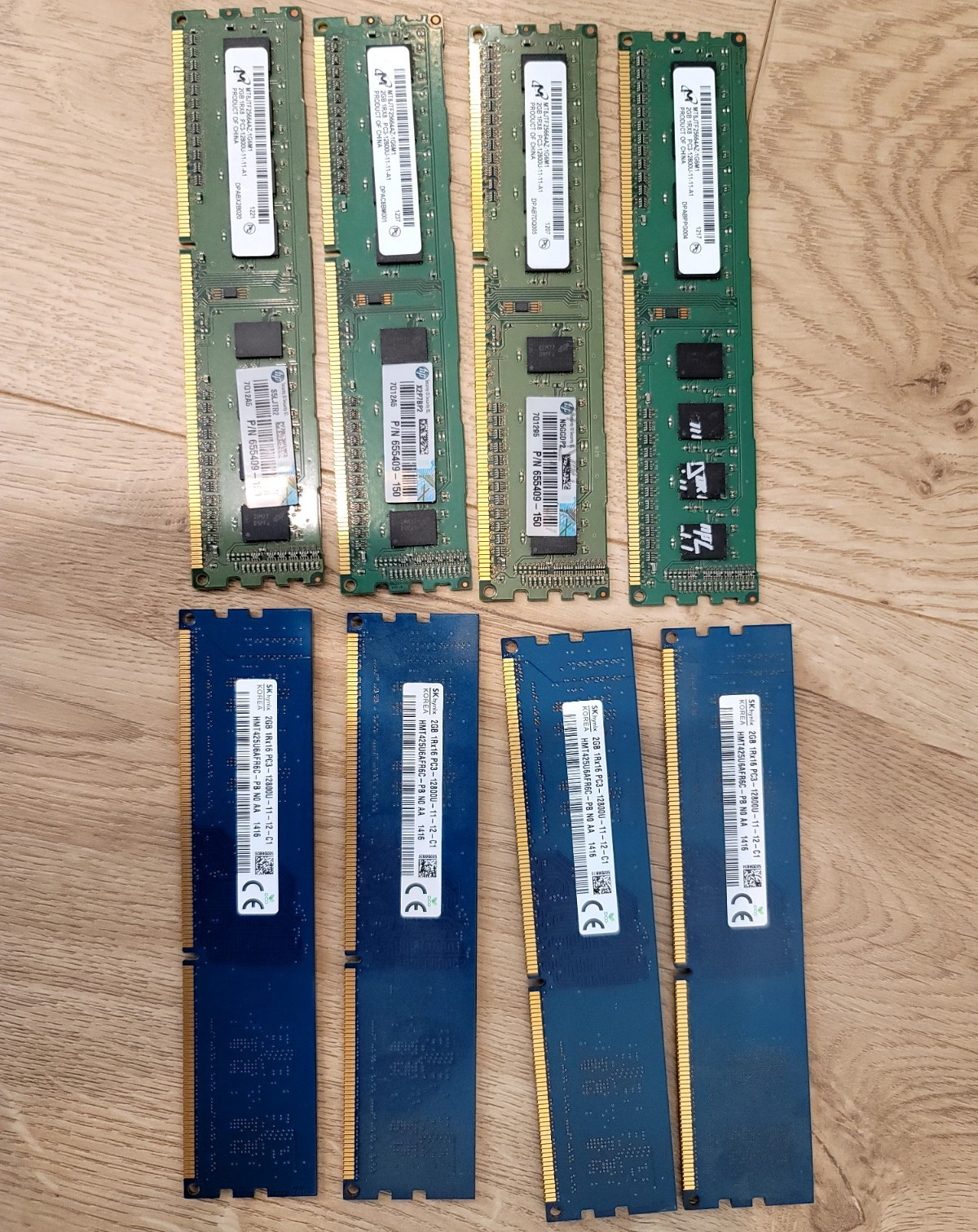 SK hynix 16GB (8x2GB) DDR3 PC3-12800U 1600MHz 240-Pin DIMM Non-ECC
