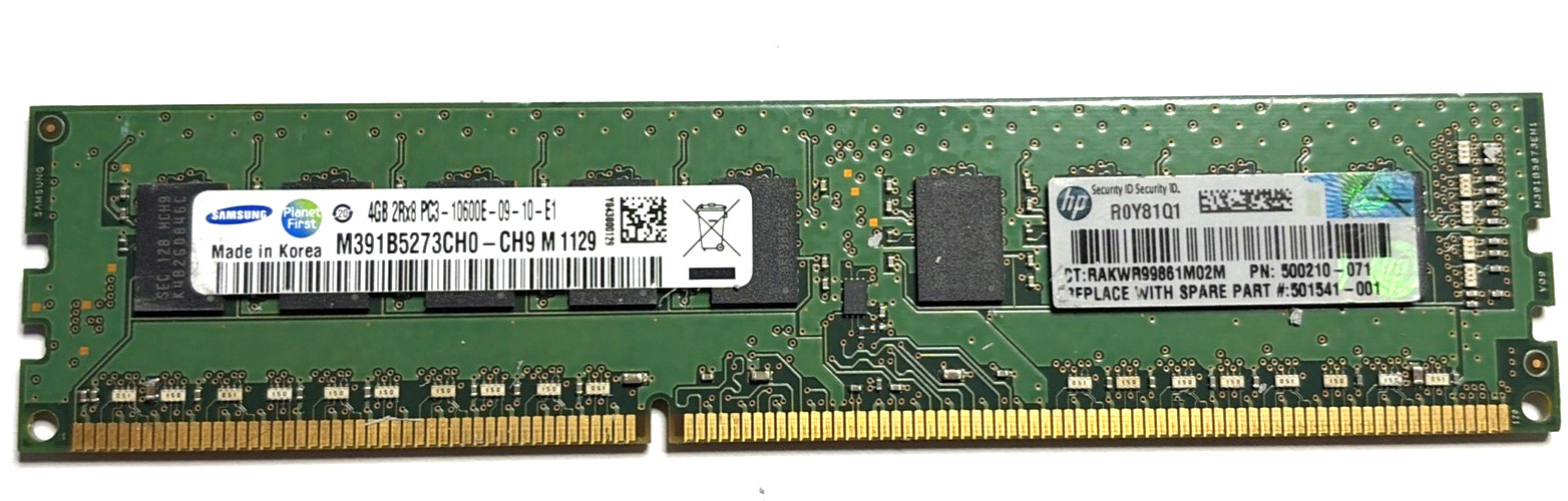 ✅ Gordon Gekko Holdings ✅ 8GB DDR3 ECC Kit (HP 500210-071 + Samsung) Tested