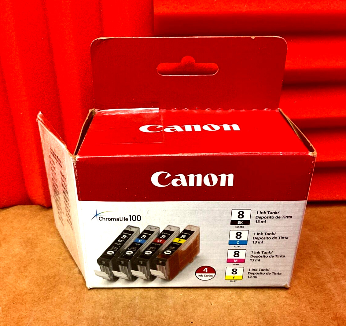 Canon CLI-8 Four Color Ink Cartridge Pack 0620B010 ❤️️✅ NEW OPEN BOX ❤️️✅