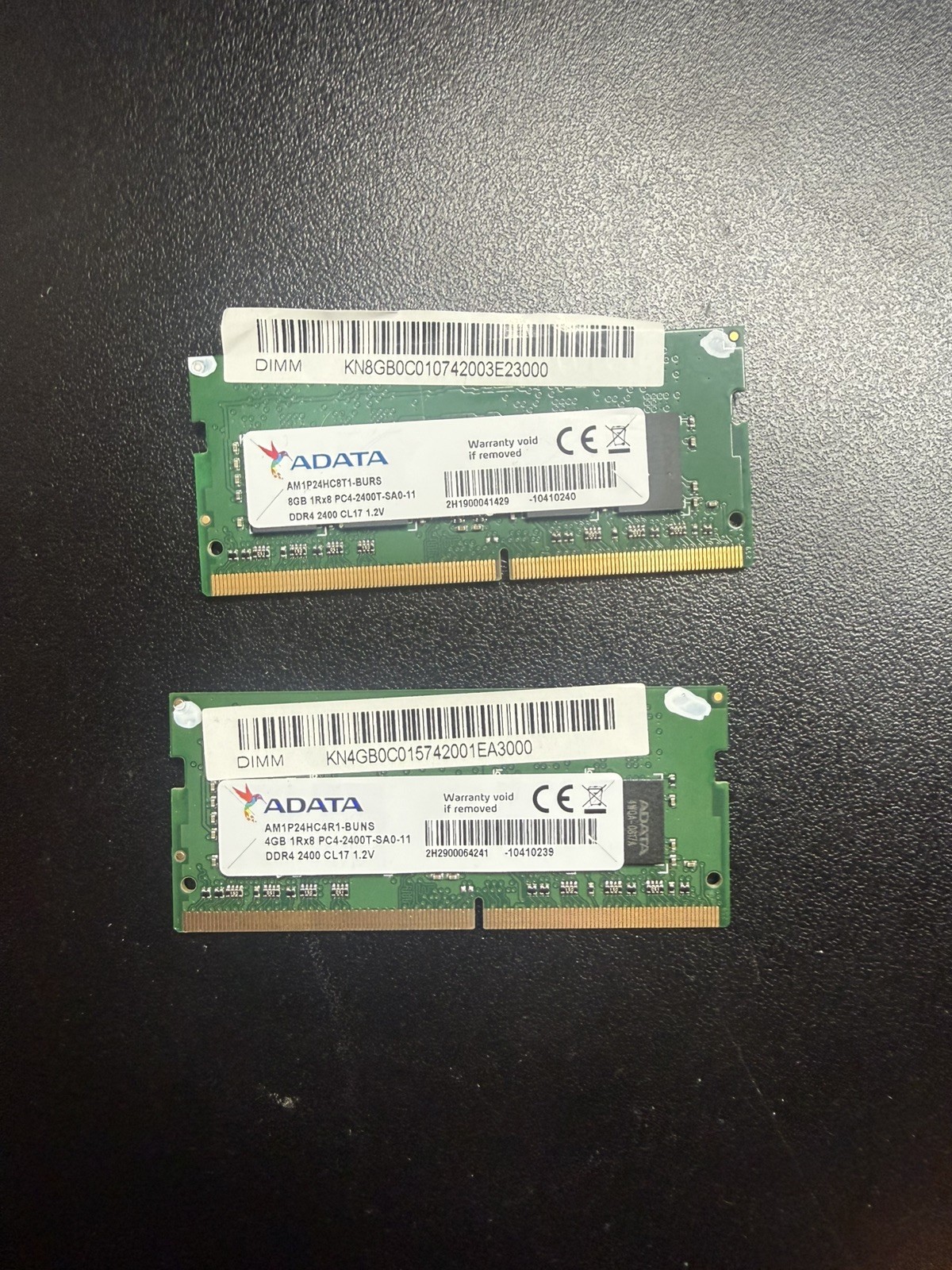ADATA 12 GB kit (1x8GB) DDR4 SDRAM PC4-2400T + (1x4GB) DDR4 SDRAM PC4-2400T
