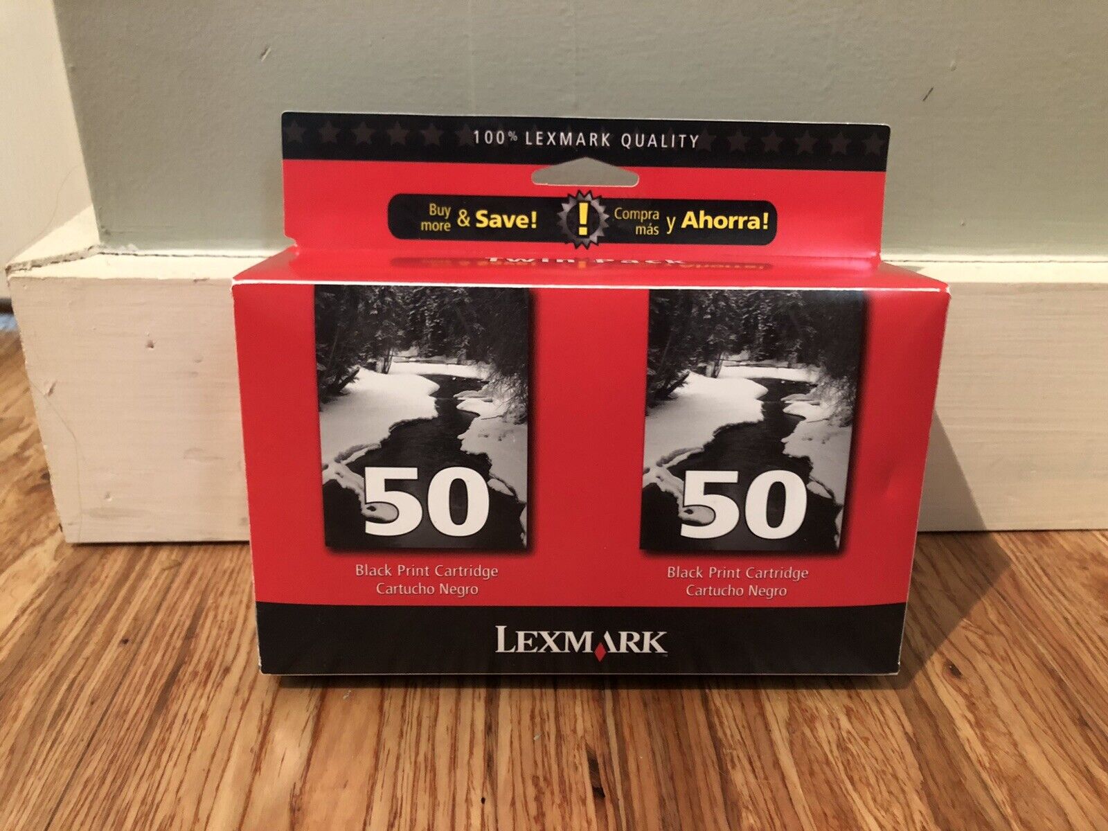 Lexmark Twin Pack 50 Black Print Cartridges 16G0093 New Sealed