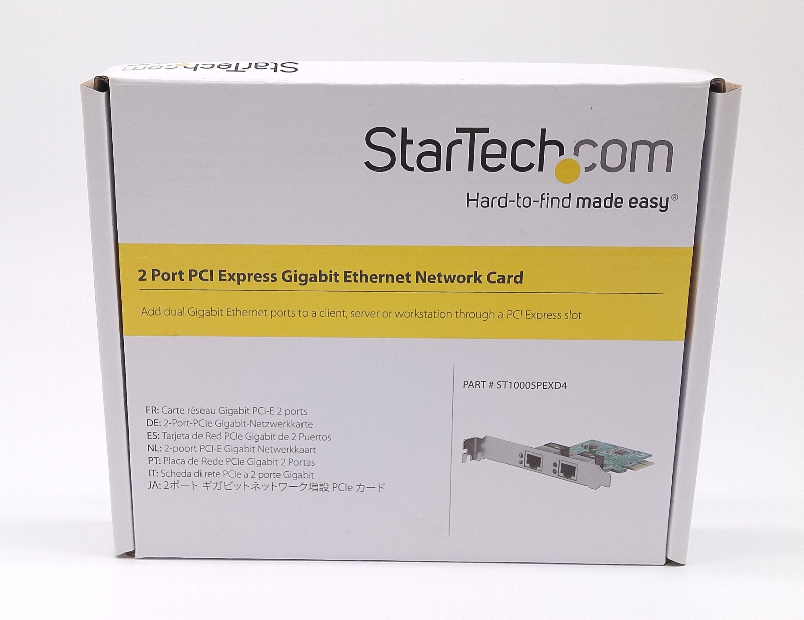 StarTech ST1000SPEXD4 Dual Port Gigabit PCI Express Server Network Adapter Card