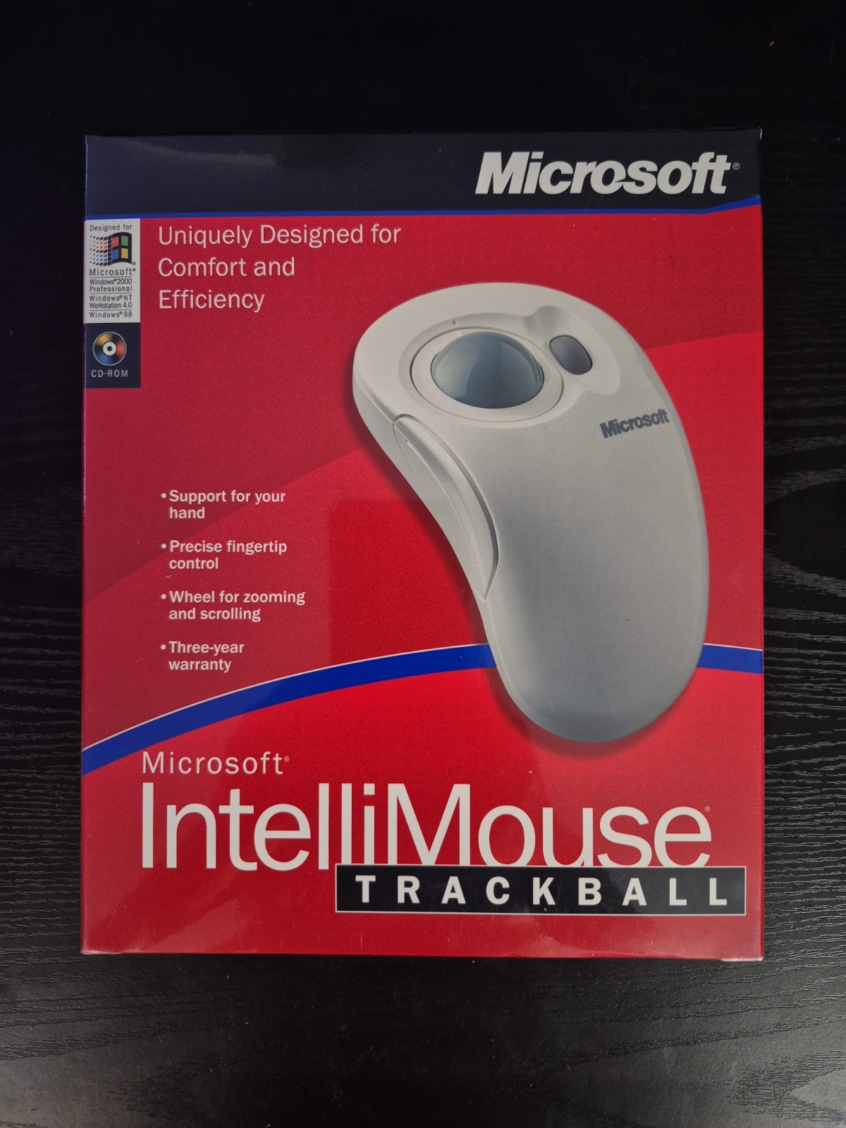 Vintage Microsoft Intellimouse Trackball Windows 95 & NT New Sealed