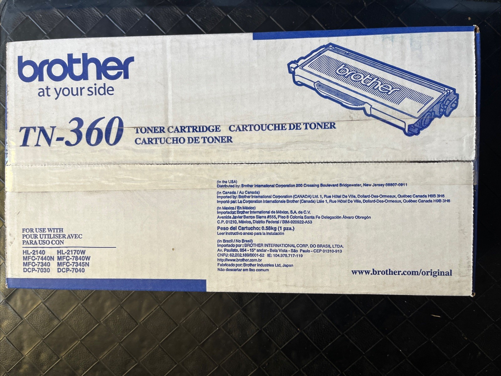 Genuine Brother TN-360 High Yield Toner Cartridge Black