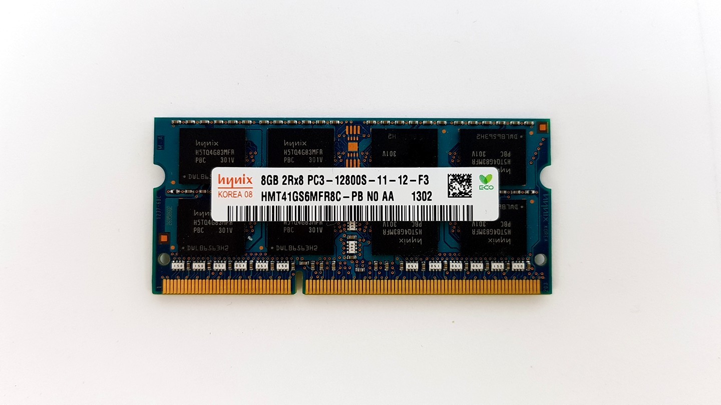 Hynix 8GB PC3-12800S DDR3 1600MHz 204pin So-Dimm Laptop Memory HMT41GS6MFR8C-PB