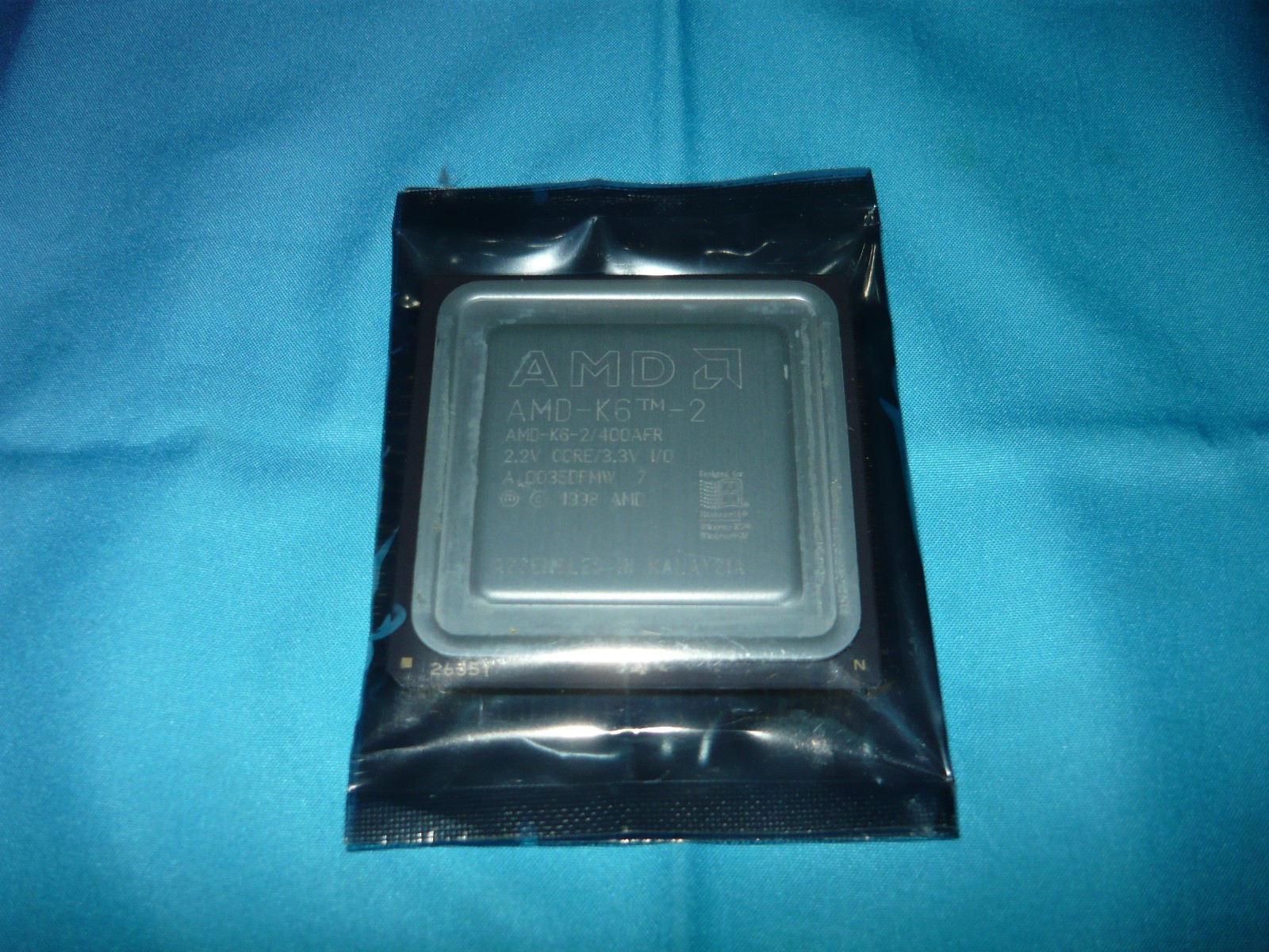 Vintage AMD K6-2 400AFR Super Socket 7 CPU Processor 400MHz Used