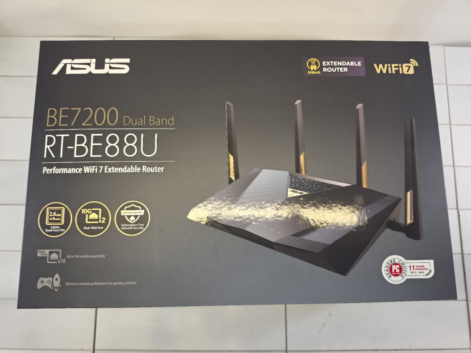 ASUS RT-BE88U Dual-band WiFi 7 AiMesh Extendable Performance Router