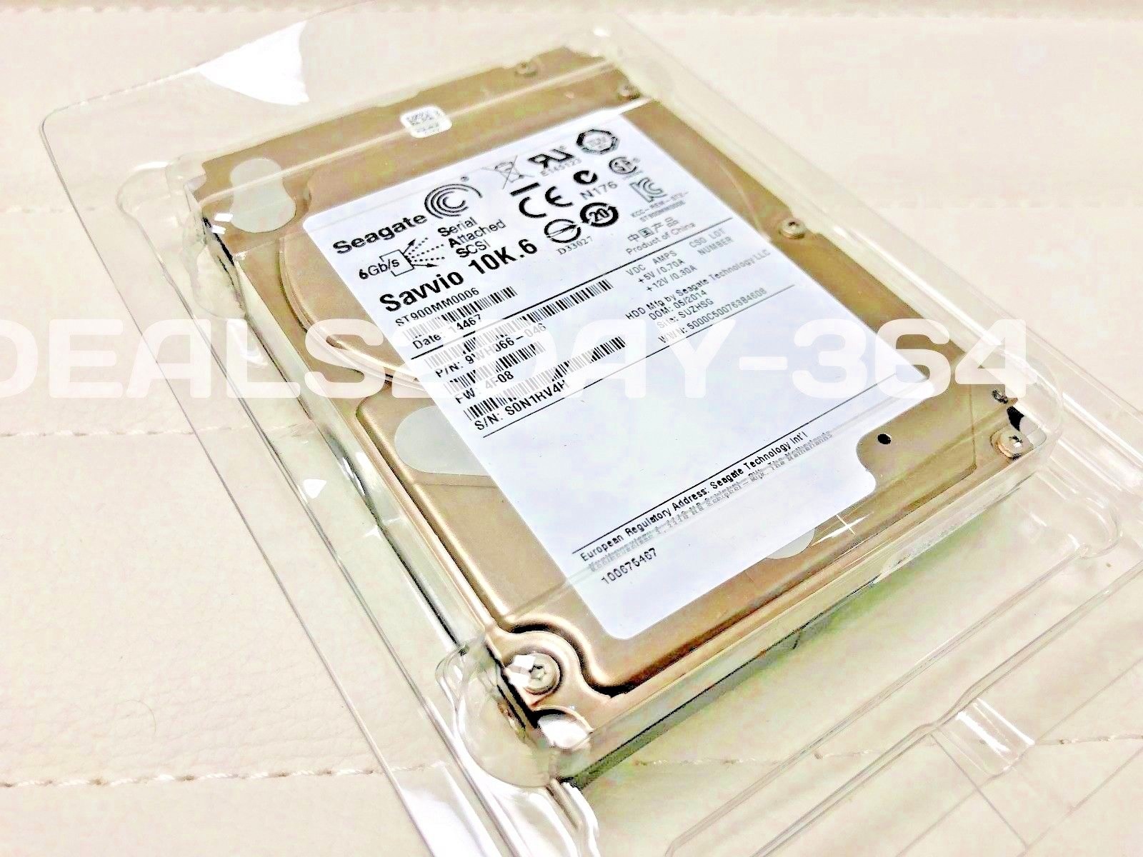 ST900MM0006 Seagate 900GB 10K RPM 6Gb/s 2.5" SAS SERVER HD not for laptop or PS4