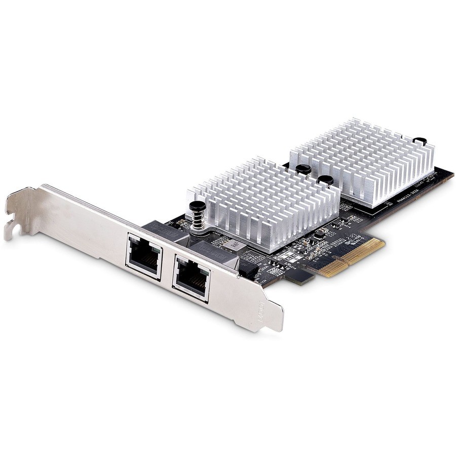 StarTech 2-Port 10Gbps PCIe Network Adapter Card, Network Card for PC/Server,