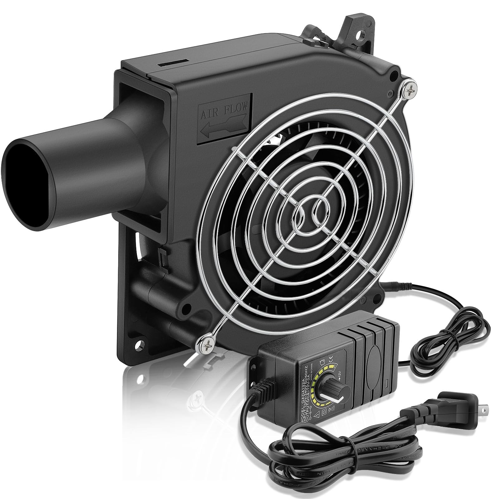 12V Electric Blower Fan 120mm Squirrel Cage with Adjustable Speed Control