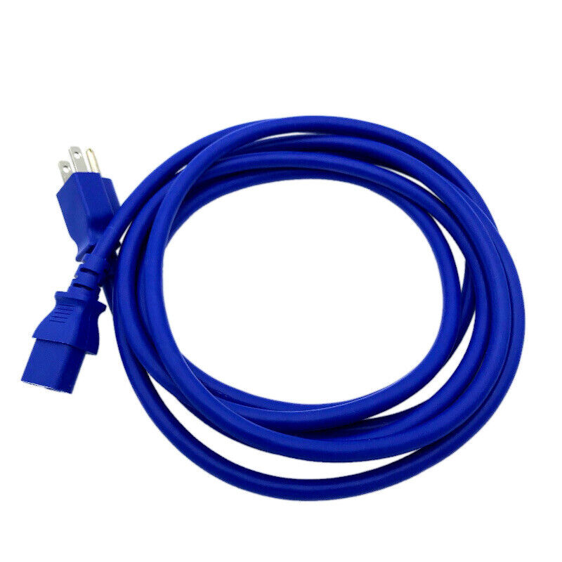 10' Blue Power Cord for AOC MONITOR 2330V Replacement AC Cable