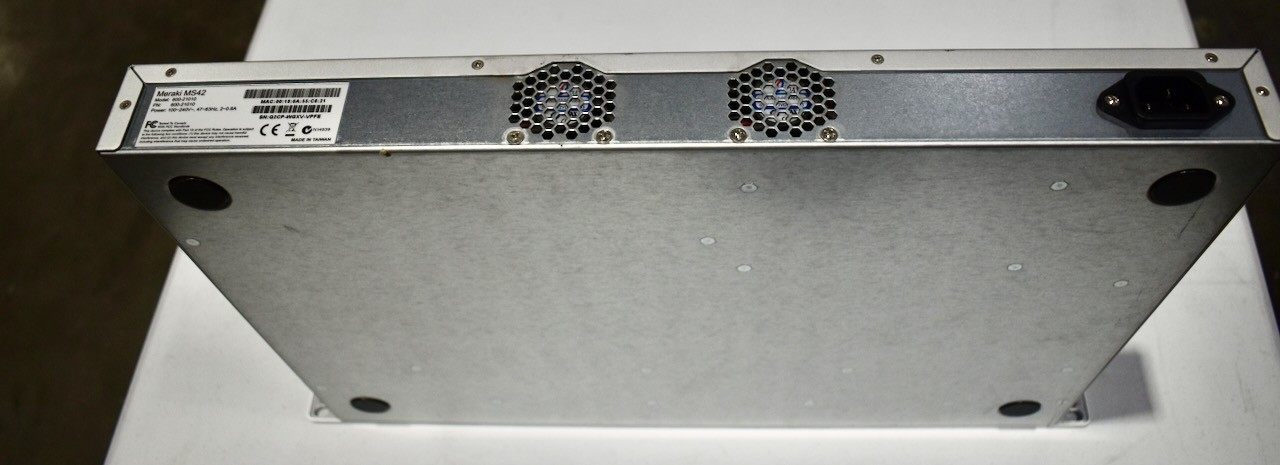 Cisco Meraki MS42 48 Port PoE Gigabit Cloud Switch with Rack Ears UNCLAIMED