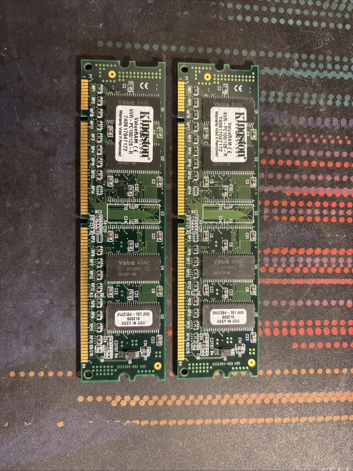 2x Kingston ValueRAM KVR PC100/128 R 740617047172