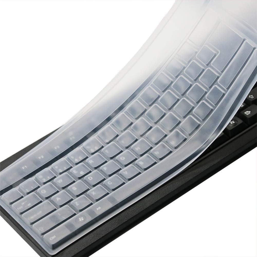 Clear Keyboard Cover for PC 104 107 Keys Anti Dust Waterproof