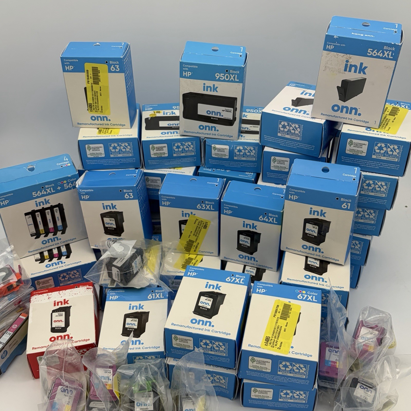 ONN Ink Cartridge Lot Compatible HP 564XL 950XL 67XL 63XL 64XL 61 - All Sealed