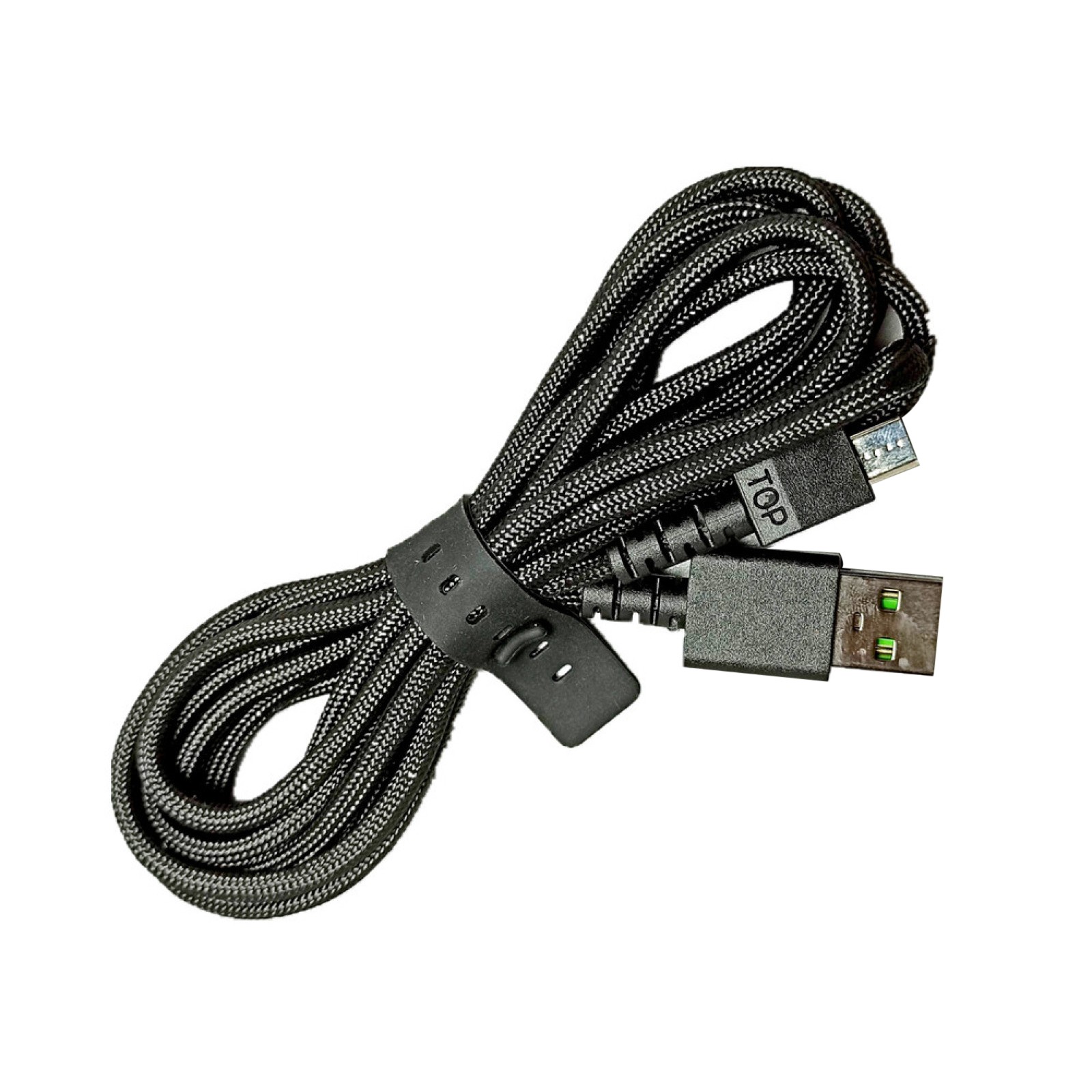 2m Nylon Micro USB Cable Line For Razer Basilisk Viper Ultimate Naga Deathadder