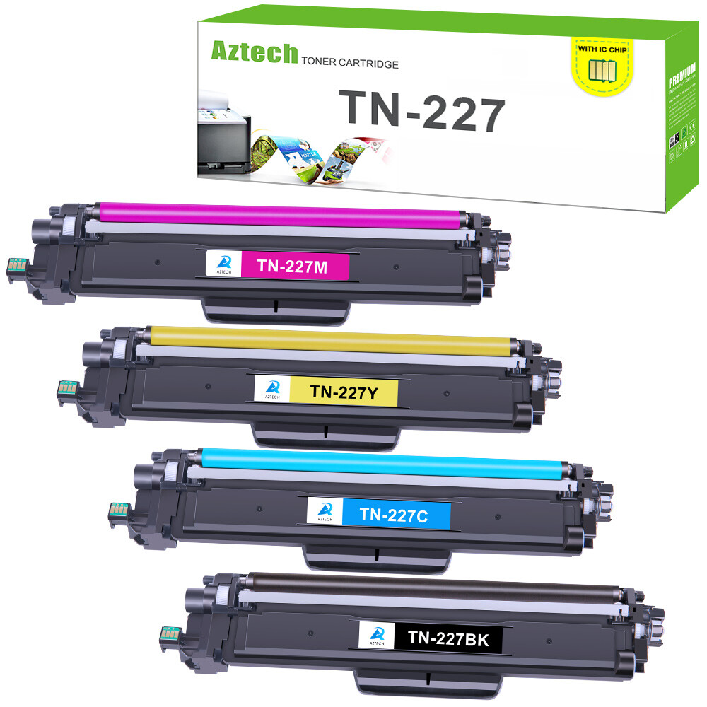 4x Compatible With Brother TN227 WITH CHIP Toner MFCL3770CDW HLL3270CDW L3290CDW