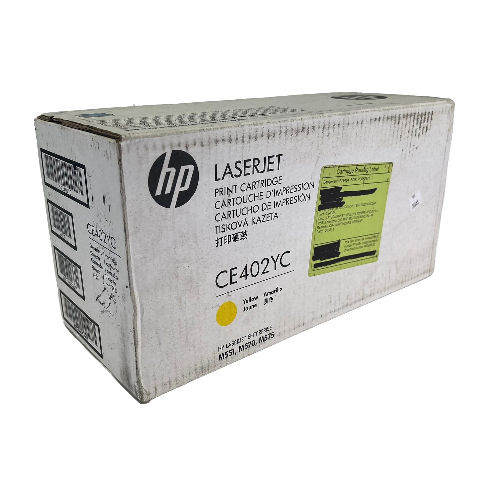 HP CE402YC Genuine Yellow Toner Cartridge New Sealed (CF)