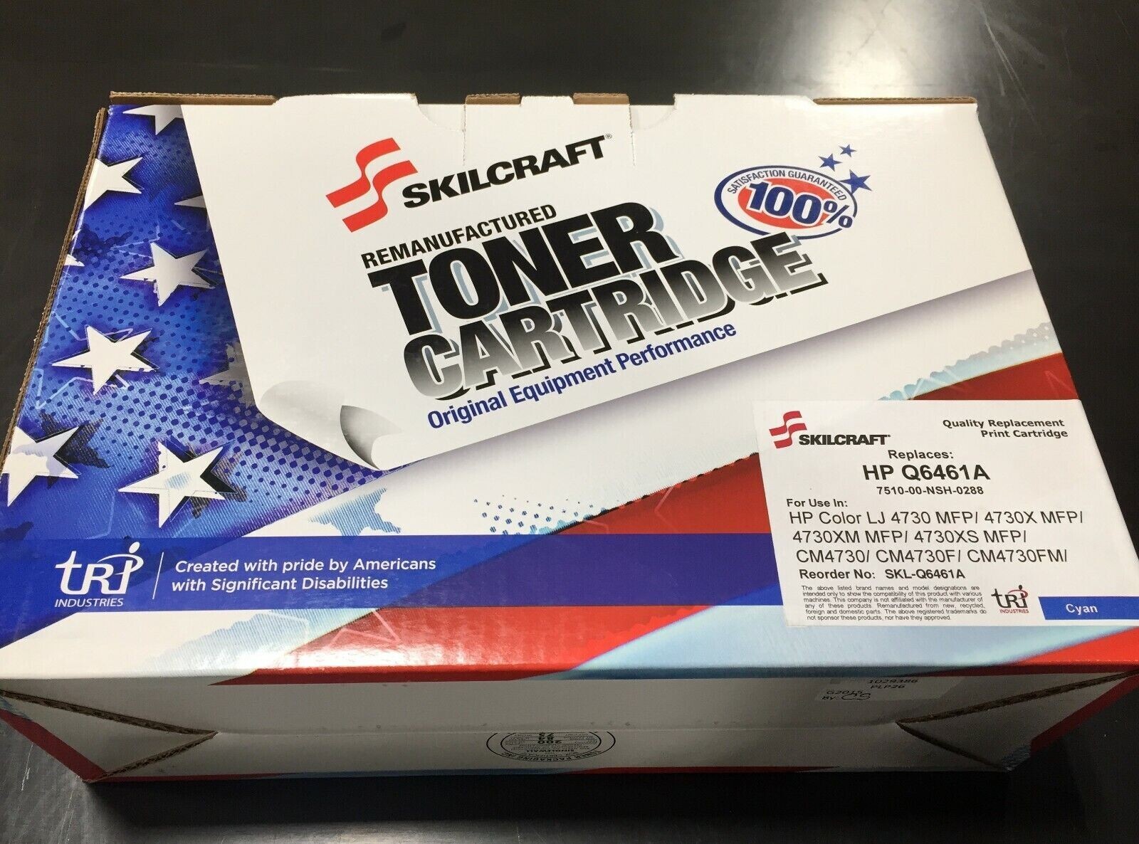 Skilcraft Toner Cartridge HP Q6461A Cyan - New in Box sealed wrapper