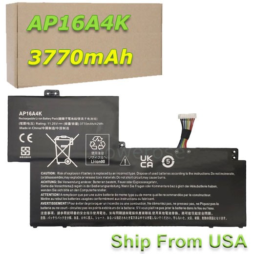 AP16A4K Battery for Acer Swift 1 SF113-31 Aspire One Cloudbook 11 AO1-132 Series
