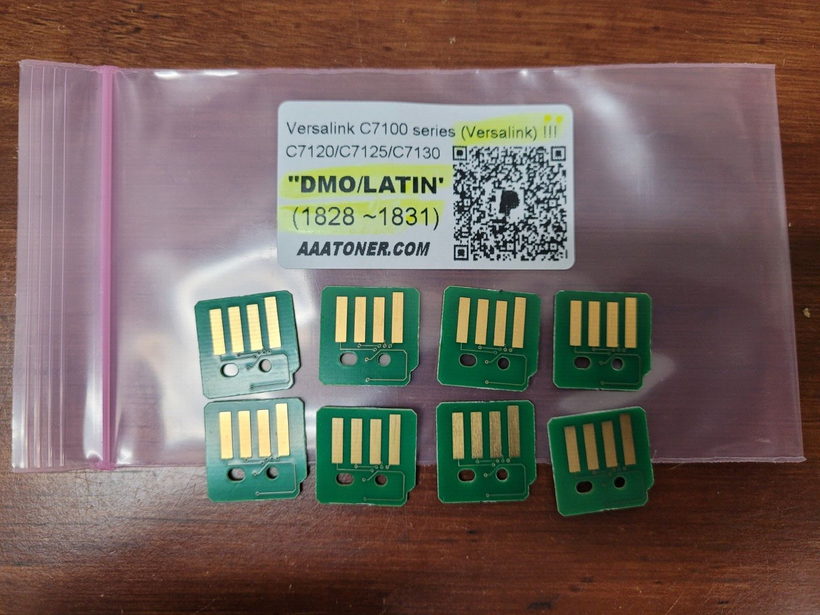8 Toner Chip (1828 ~1831) for Xerox VersaLink C7100, C7120, C7125, C7130 - DMO