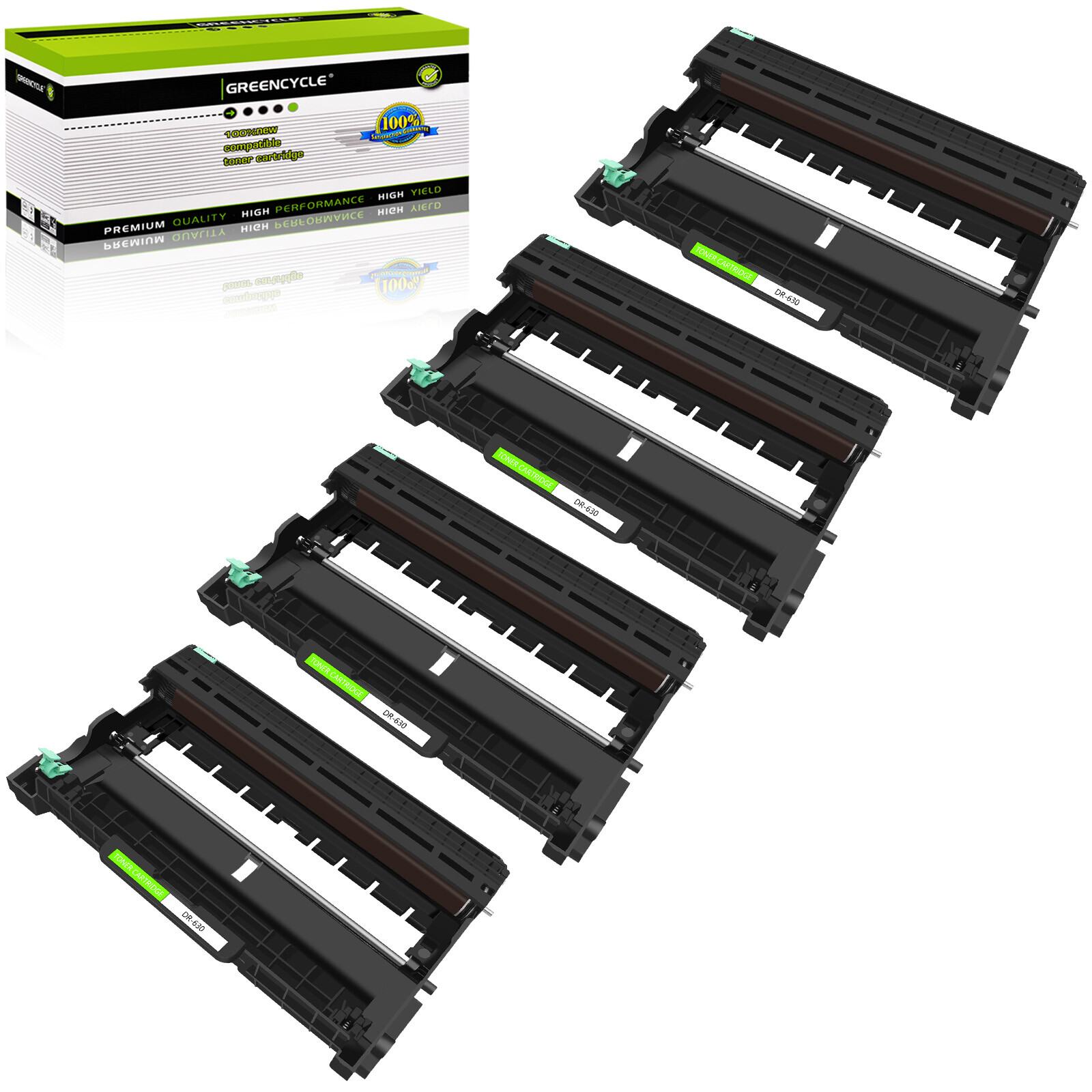 4PK Black DR630 Drum Unit fit for Brother DR-630 HL-L2320D HL-L2340DW HL-L2380DW
