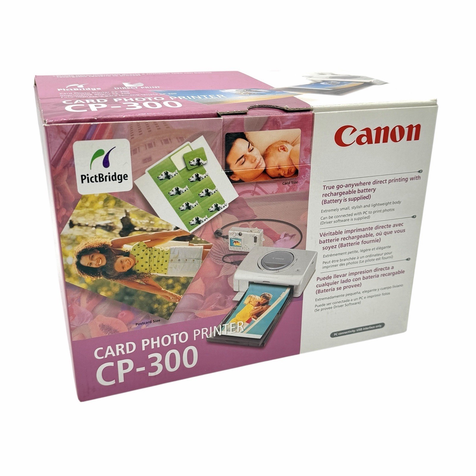 Canon CP-300 Photo Printer CD1006 Card Function New Open Box