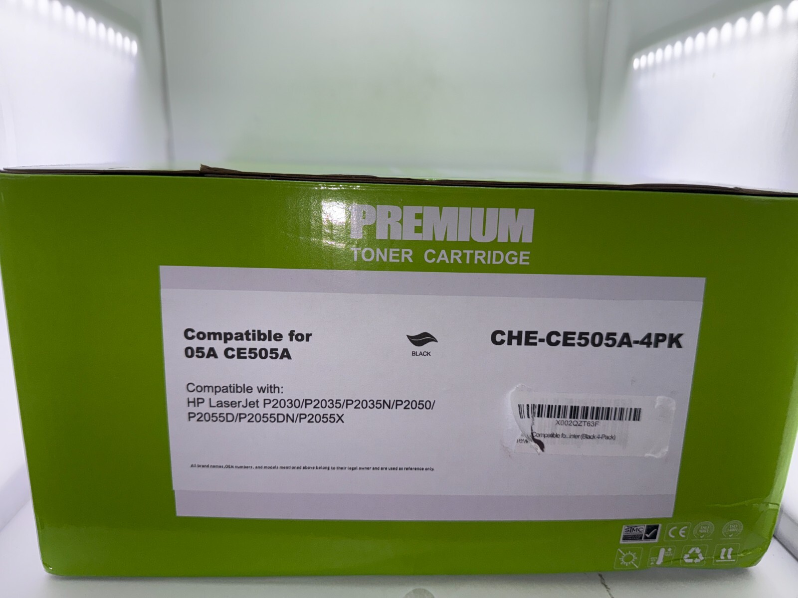 Aztech Toner Replacement Cartridge CHE-CE505A-4pk Compatible for 05A CE505A
