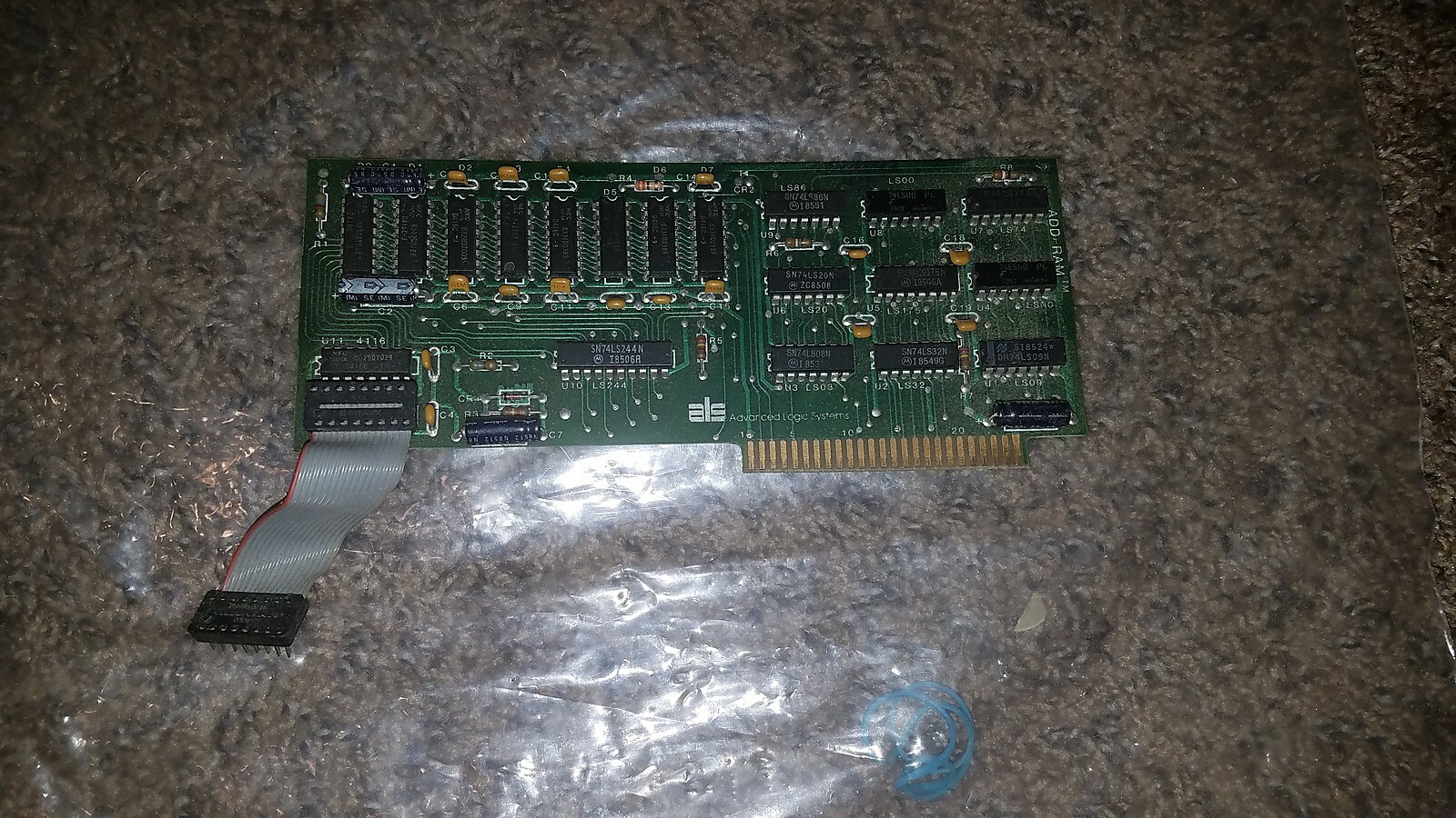 VINTAGE 1981 ALS ADVANCED LOGIC SYSTEMS CARD BOARD ADD-RAM GUARANTEED #47