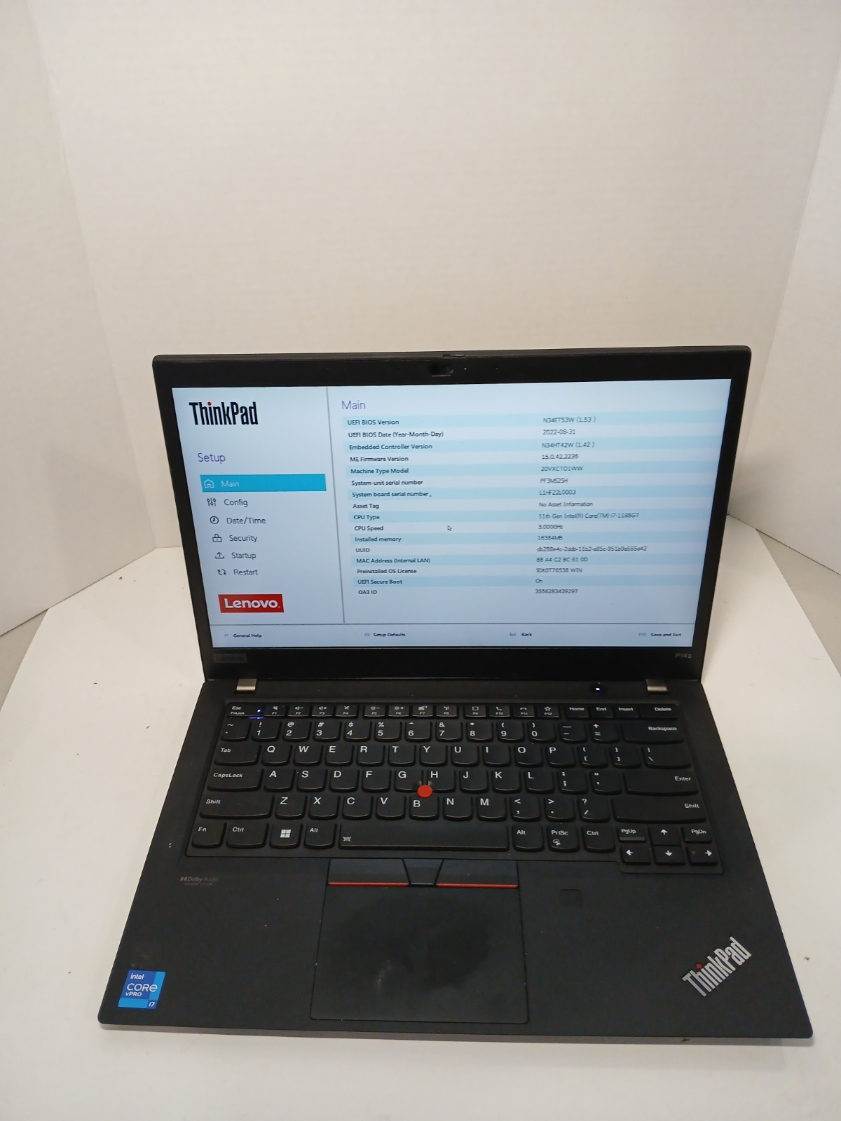 Lenovo ThinkPad P14s Gen 2 - i7 1185G7 16GB RAM NO OS/SSD *READ* #97