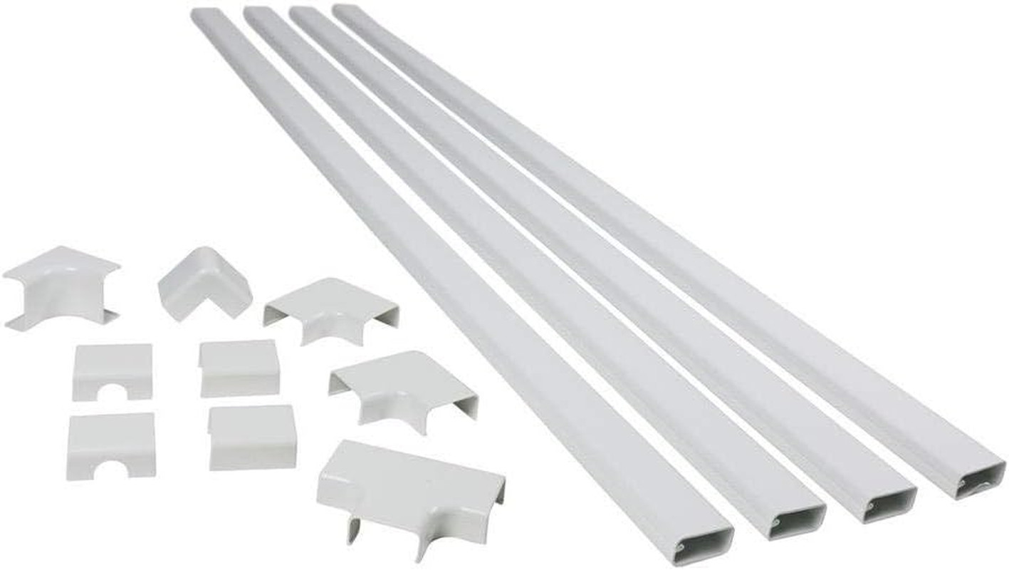 Legrand  C310 Cordmate III 10 Foot 11 Piece Cord Cover Kit, Organizer for Wall,