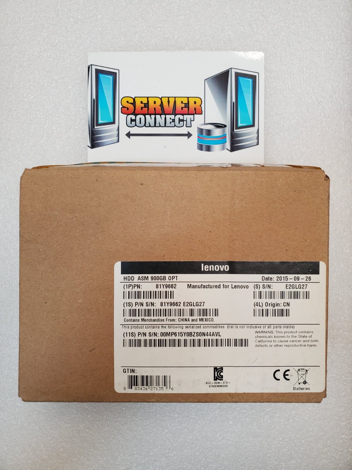 81Y9662 - LENOVO / IBM  900GB 10K SAS 2.5" 6G-G2HS 81Y3855 HDD -- 81Y9663