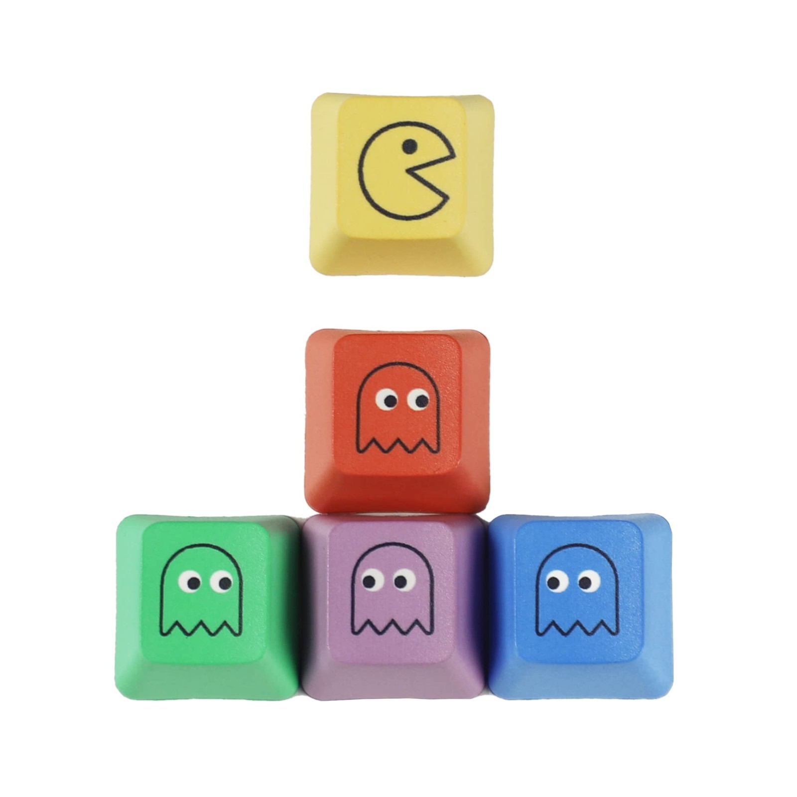 Mechkeeb OEM Profile Pac-man Five Dye PAC PBT Key caps Custom Sublimation key...