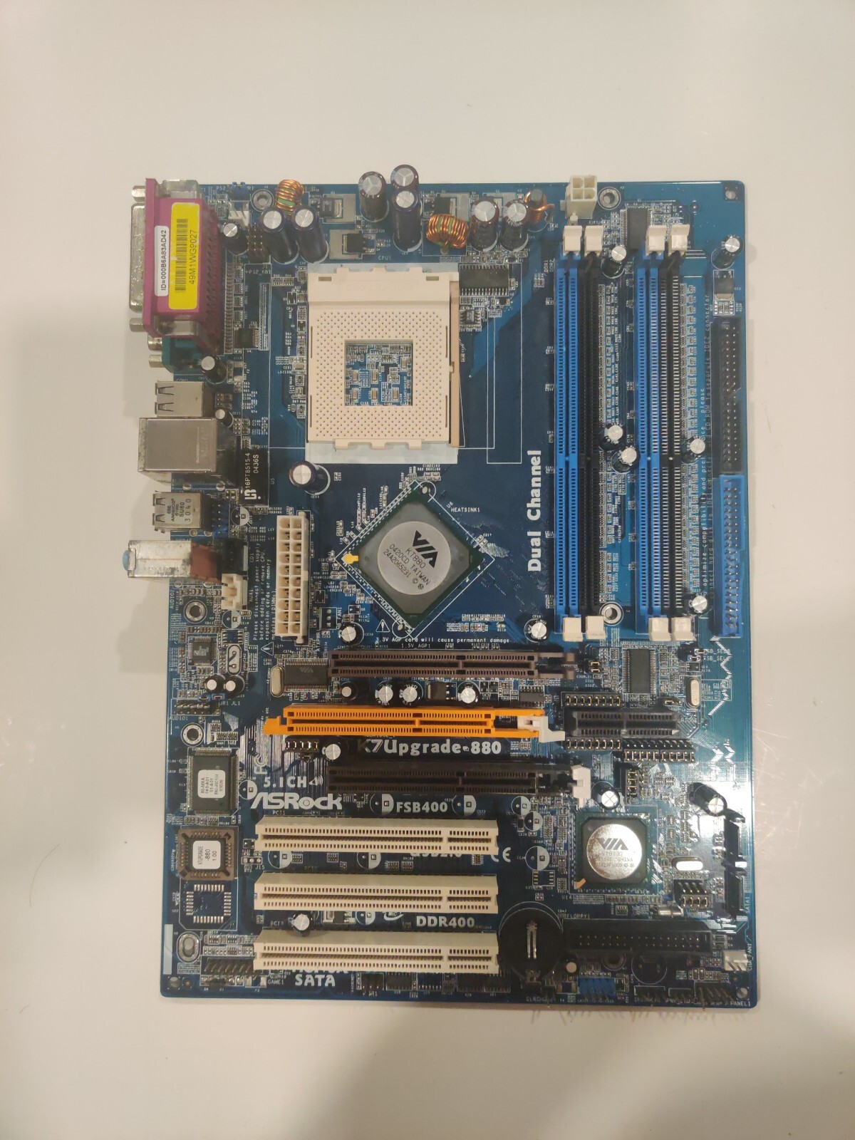 ASRock K7Upgrade-880, Socket A, AMD Motherboard - Untested