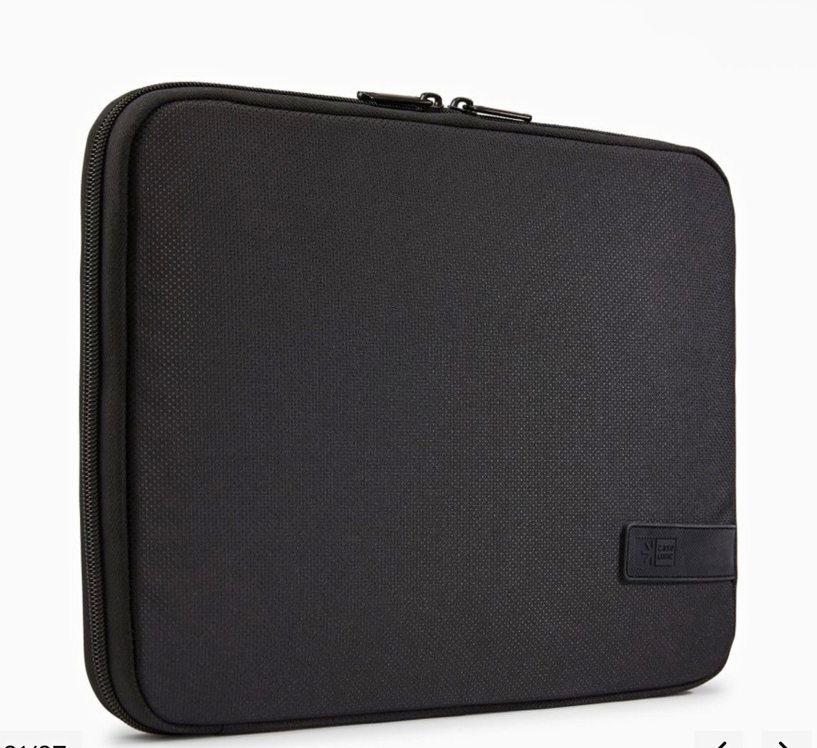 Case Logic LAPS-116 15" Laptop Sleeve Case Black Nylon Padded Zip-Around
