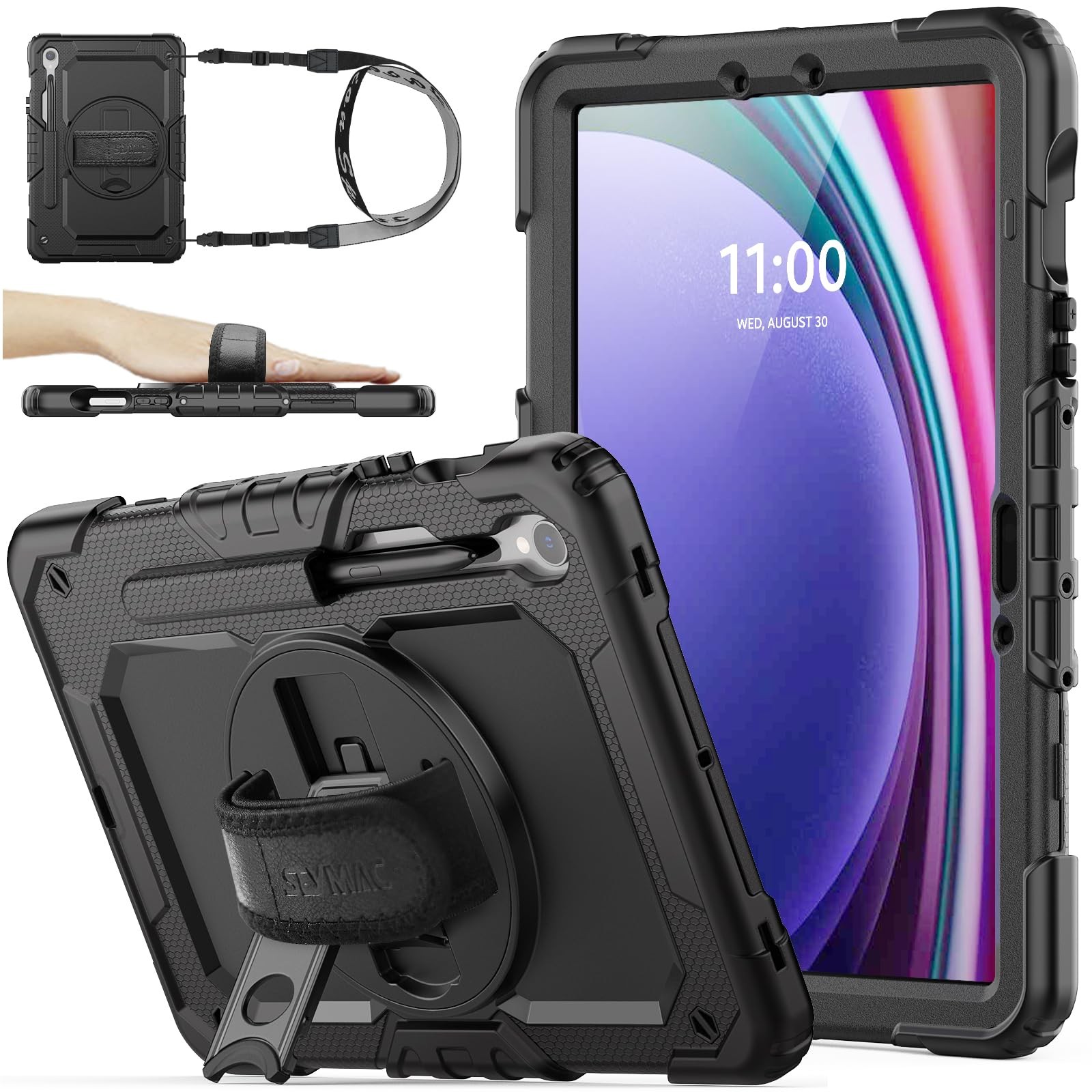 SEYMAC stock Case for Samsung Galaxy Tab S10 Lite / S10 FE / S9 FE 5G / S9 Table