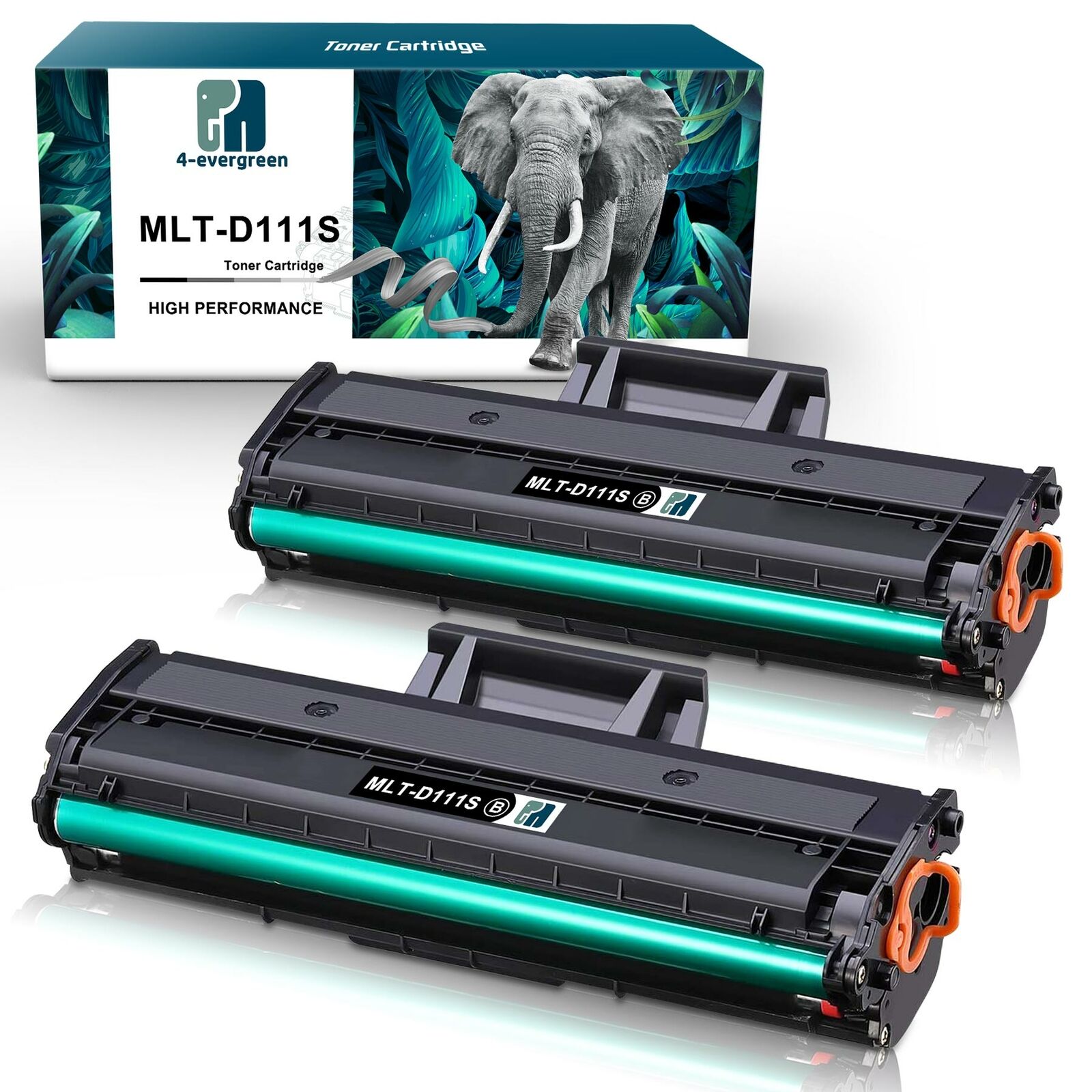 2 Toner Cartridges For Samsung MLT-D111S Xpress M 2070W M2070FW M2020W MLTD111S