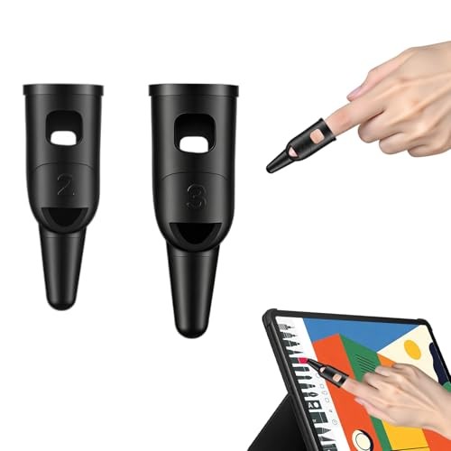 2PCS Finger Stylus,Silicone Finger Stylus Tip for Touchscreen Finger Tips |