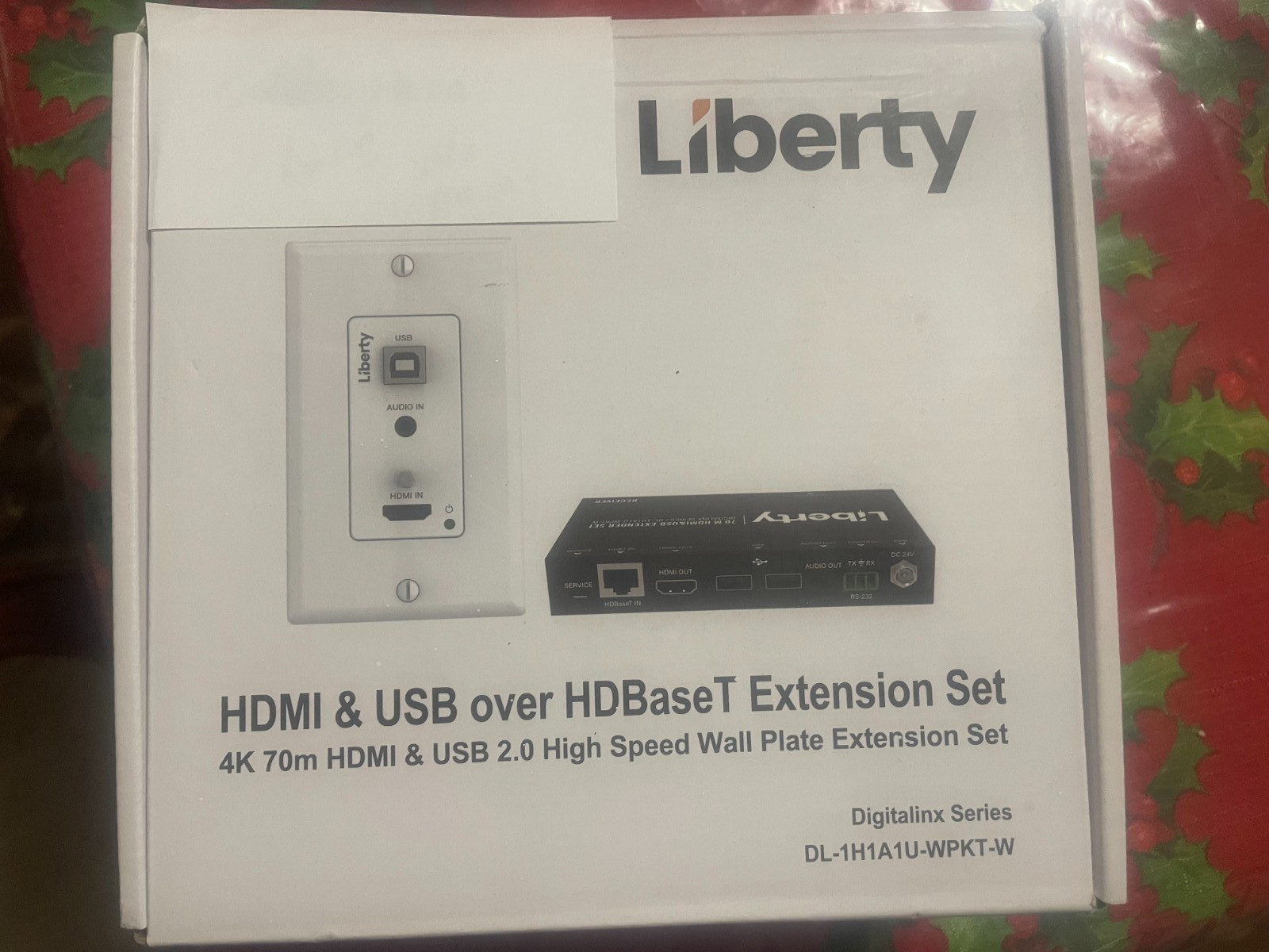 New Liberty HDMI & USB over HDBase T Extension Set, DL-1H1A1U-WPKT-W.